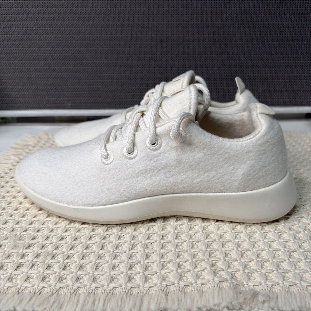 Allbirds Wool Runners Cream Natural White Women’s Size 8 Sneakers Lightweight